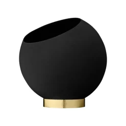 AYTM Globe urtepotte, Ø 21 cm, sort, aluminium, stål