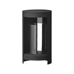AYTM lygte Ora, sort, højde 28,2 cm, glas, aluminium