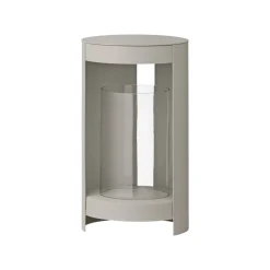 AYTM Ora lygte, gråbrun, højde 28,2 cm, glas, aluminium