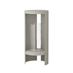 AYTM Ora lygte, gråbrun, højde 58,4 cm, glas, aluminium