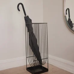 AYTM-paraplystander Curva, sort, højde 56 cm, stål