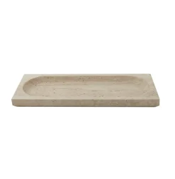 AYTM Regina skål, længde 40 cm, bredde 16 cm, travertin