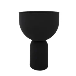AYTM Torus urtepotte, sort, Ø 22 cm, højde 30,6 cm, jern