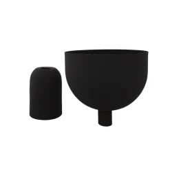 AYTM Torus urtepotte, sort, Ø 22 cm, højde 30,6 cm, jern