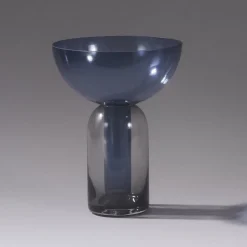 AYTM Vase Torus, blå, Ø 25 cm, højde 33 cm, glas