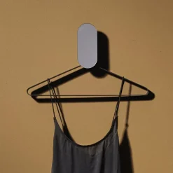 AYTM Vægknage Ovali, spejl, sort, glas, træ, stål