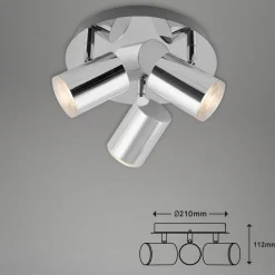 Banyo Splash loftlampe, IP44, 3 lyskilder