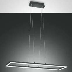 Bard LED-hængelampe, 92x32 cm, antracit