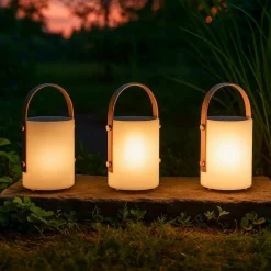 Bari LED-akku-lampe, solar, fjernbetjening