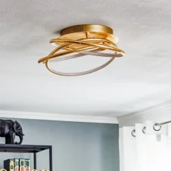 Barna - en gylden designet LED loftlampe