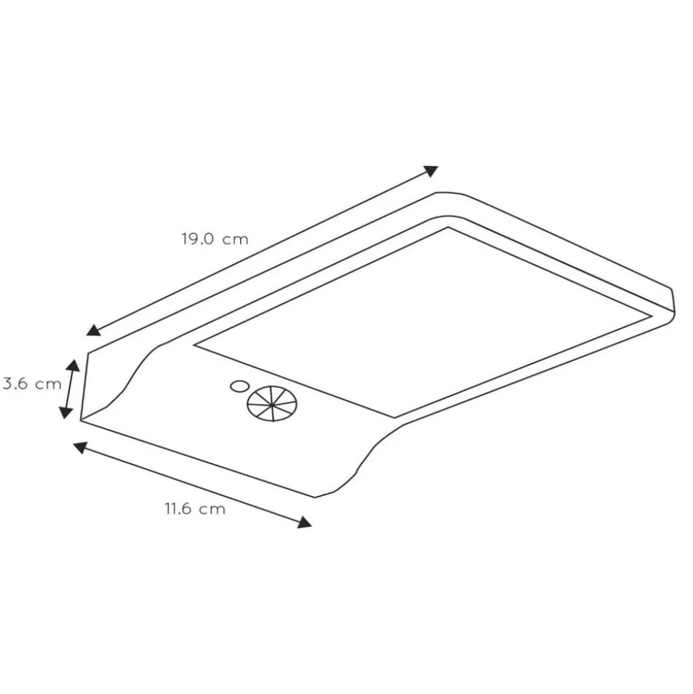 Basic udendørs LED-væglampe med sensor