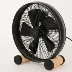 Beacon bordventilator Breeze, sort/ask Ø 41 cm, støjsvag