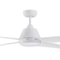 Beacon LED-loftventilator Aria hvid lydløs 122 cm