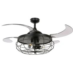 Beacon loftventilatorlampe Fanaway Industri sort lydløs