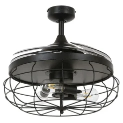 Beacon loftventilatorlampe Fanaway Industri sort lydløs