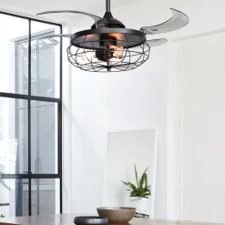 Beacon loftventilatorlampe Fanaway Industri sort lydløs