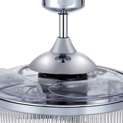 Beacon loftventilatorlampe Fanaway Corbelle krom lydløs