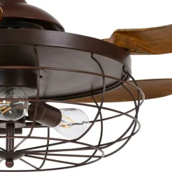 Beacon loftventilator lys Fanaway Industri brun stille