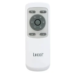Beacon loftventilator med lys Flusso sort 132cm støjsvag
