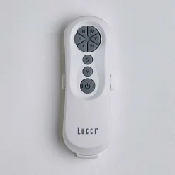 Beacon loftventilator med lys Line, hvid, Ø 132 cm støjsvag