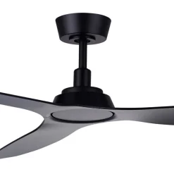 Beacon loftventilator Moto, sort, Ø 132 cm, støjsvag