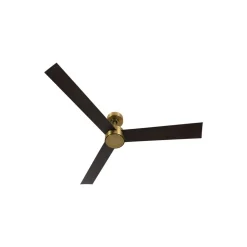 Beacon ventilator med lys Climate IV messing/valnød lydløs