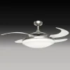 Beacon ventilator med lys Fanaway Evo 2, mat krom, støjsvag