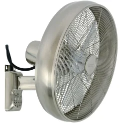 Beacon vægventilator Breeze kromfarvet/klar Ø 41 cm støjsvag