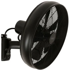 Beacon vægventilator Breeze, sort, Ø 41 cm, lydsvag