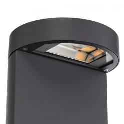 Bega LED-gadelampe 99058 K3, grafit, støbt aluminium, glas