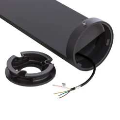 Bega LED-gadelampe 99058 K3, grafit, støbt aluminium, glas