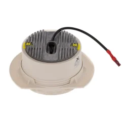 Bega LED indbygget loftspot Studio Line, sort/messing, aluminium