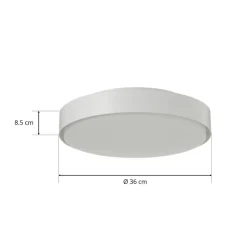 Bega 34278 LED-loftlampe, hvid, Ø 36 cm, DALI