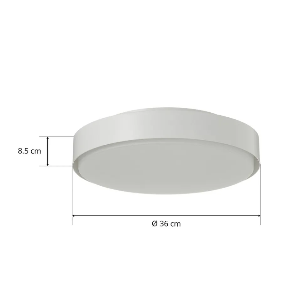 Bega 34278 LED-loftlampe, hvid, Ø 36 cm, DALI