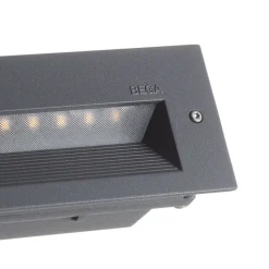 BEGA 33055 LED-væglampe 3000 K, grafit, 32 cm