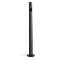 Bezel LED-sokkellampe, sort, aluminium, højde 60 cm