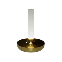 Biarritz LED-bordlampe, IP54, batteri, CCT, guld