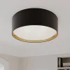 Bilbao loftslampe, sort/guld, Ø 60 cm