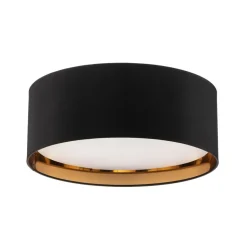 Bilbao loftslampe, sort/guld, Ø 45 cm