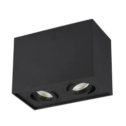 Biscuit loftlampe, 2 lyskilder, sort