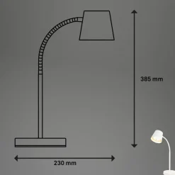 Biwo LED-bordlampe, hvid, berøringsdæmper, metal