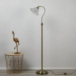 BJANE fortryllende gulvlampe, patineret messing