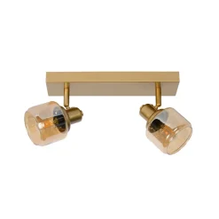 Bjorn loftspot, 2 lyskilder, guld/messing