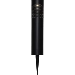 Blace LED-solcellelampe i sort, 39 cm høj