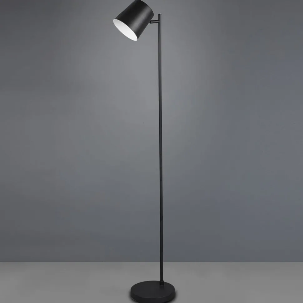 Blake LED-gulvlampe med batteri, kan dæmpes, sort