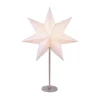 Bobo bordlampe, hvid, papirstjerne, højde 51 cm, E14