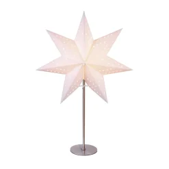 Bobo bordlampe, hvid, papirstjerne, højde 51 cm, E14