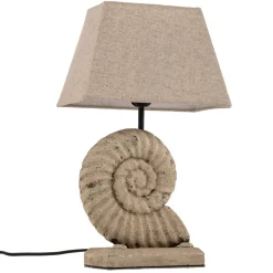 Bordlampe Conchiglia med dekoreret fod