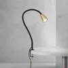 Bordlampe Dotty, messingfarvet, højde 65 cm, klemme, GU10