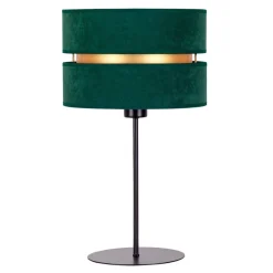 Bordlampe Duo, grøn/guld, højde 50 cm